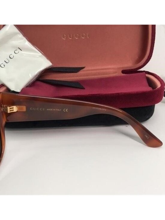 New Authentic Gucci Brown Sunglasses GG0142SA 002 main image 10
